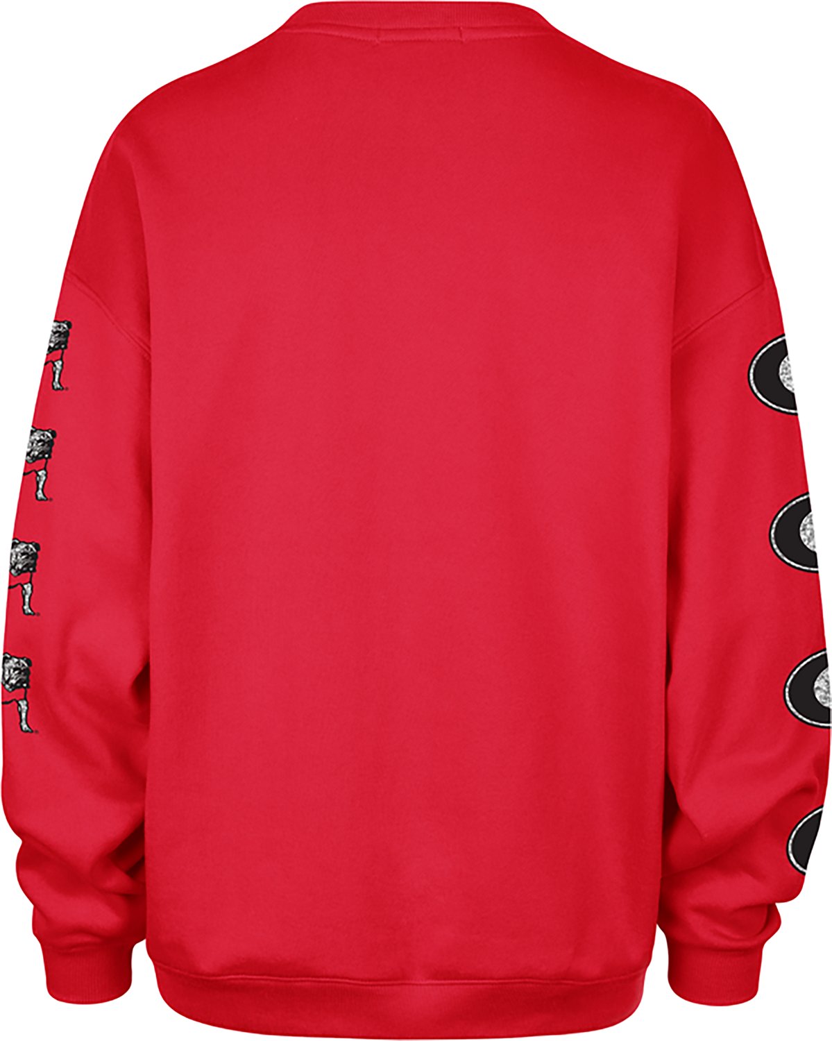 47 Brands Women's University of Georgia Bulldogs Go Big Oversized Long Sleeve Crew Fleece - view number 2