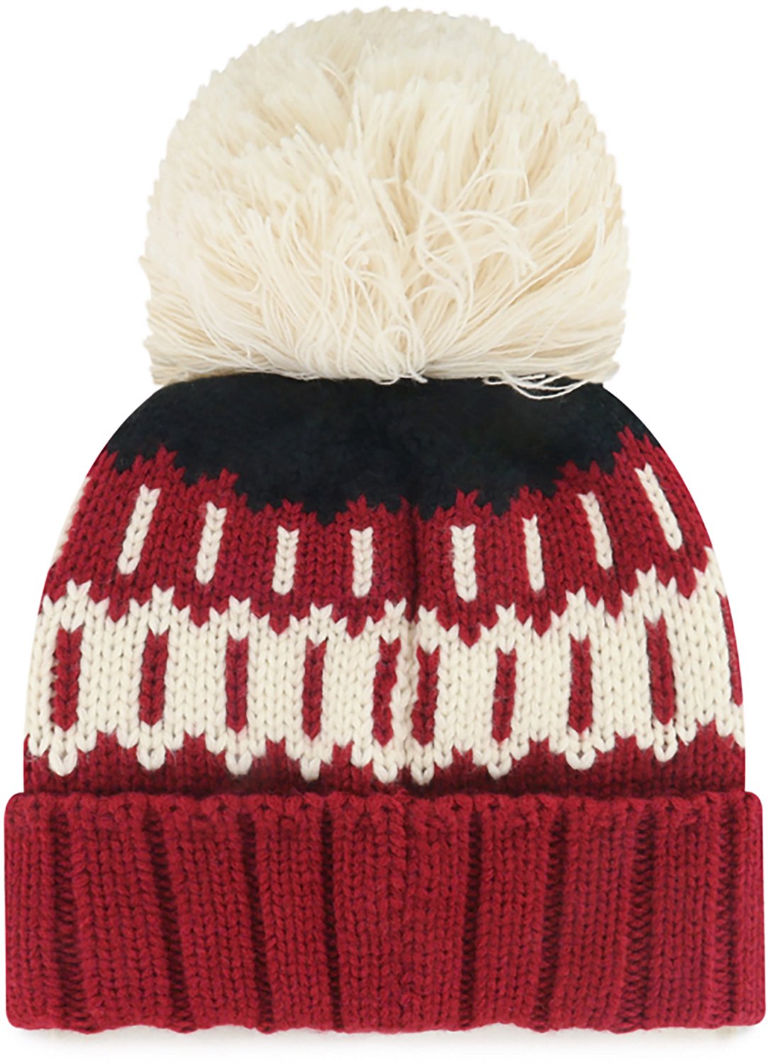 7 Brands Adults' University of Arkansas Razorbacks Felicity Cuff Knit Beanie - view number 2