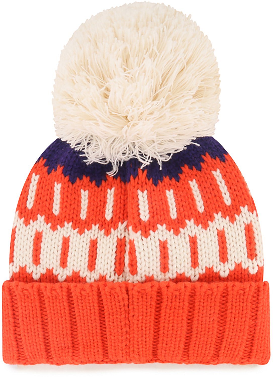 47 Brands Adults' Clemson University Tigers Felicity Cuff Knit Beanie - view number 2