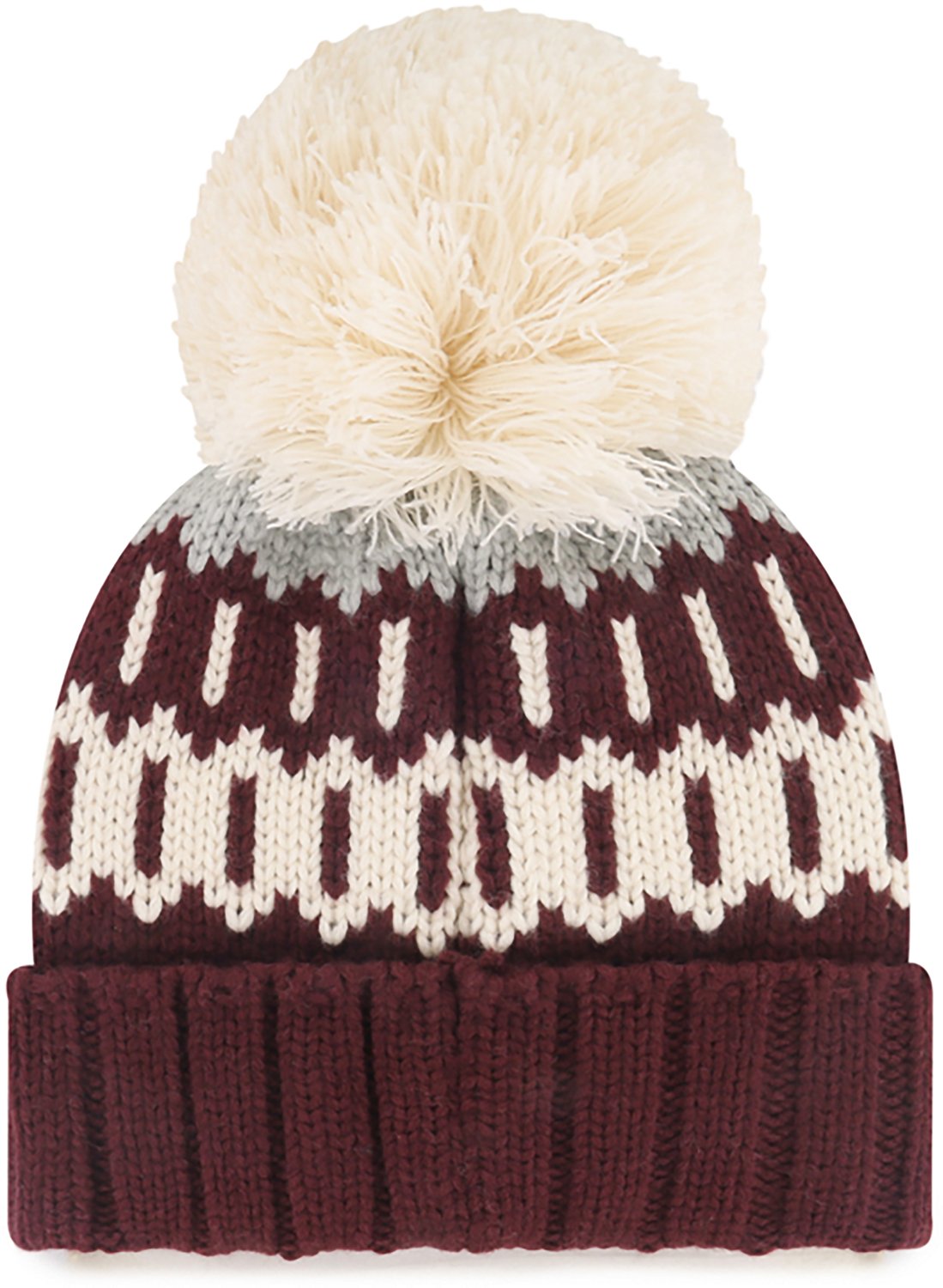 47 Brands Adults' Mississippi State University Bulldogs Felicity Cuff Knit Beanie - view number 2