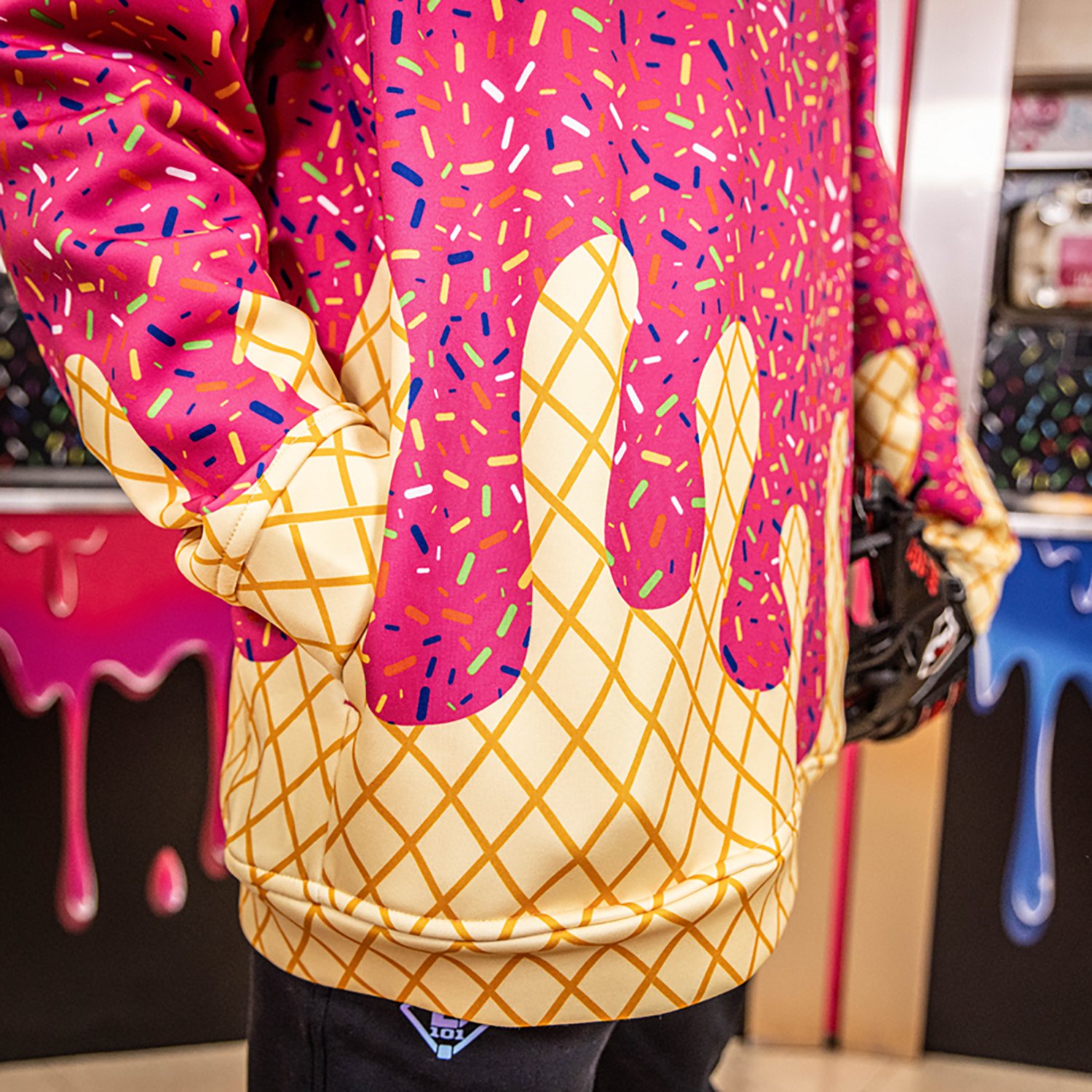 Baseball Lifestyle 101 Youth Ice Cream Hoodie  - view number 5