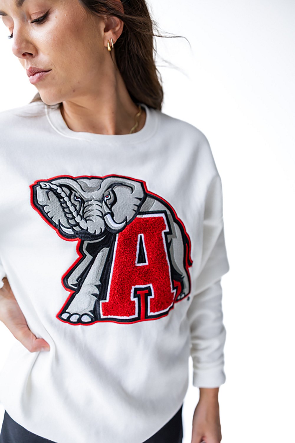 Gameday Social Women's Alabama Mascot Chenille Comfort Crew Sweatshirt - view number 3
