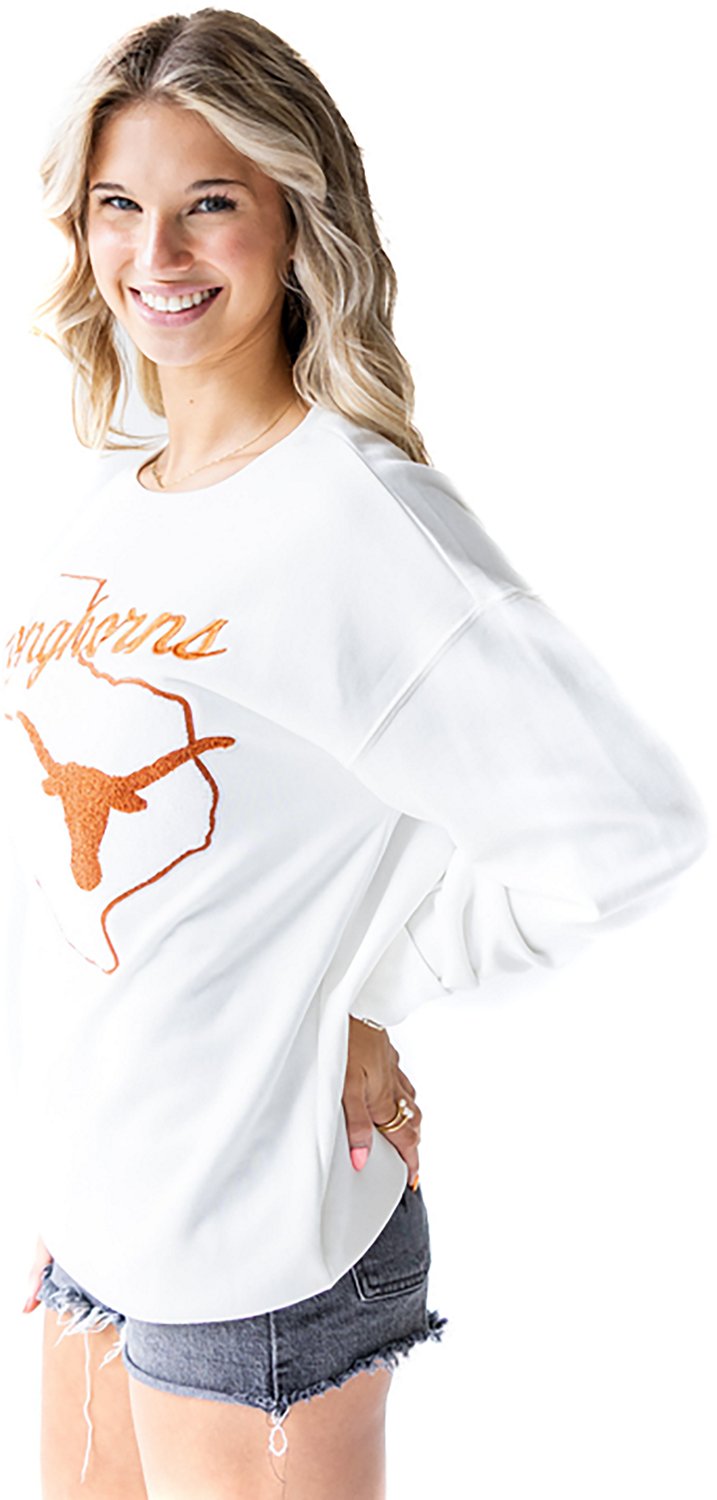 Gameday Social Women's Texas Mascot Chenille Comfort Crew Sweatshirt - view number 4
