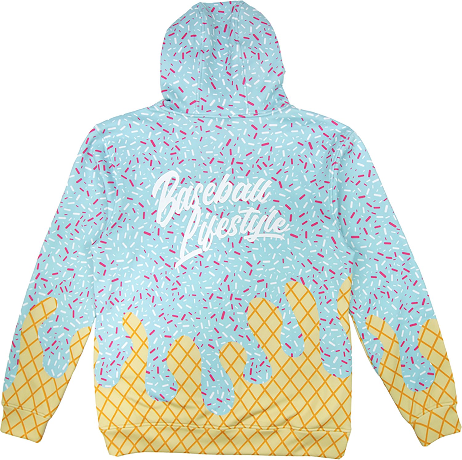 Baseball Lifestyle 101 Adults' Ice Cream Hoodie - view number 2