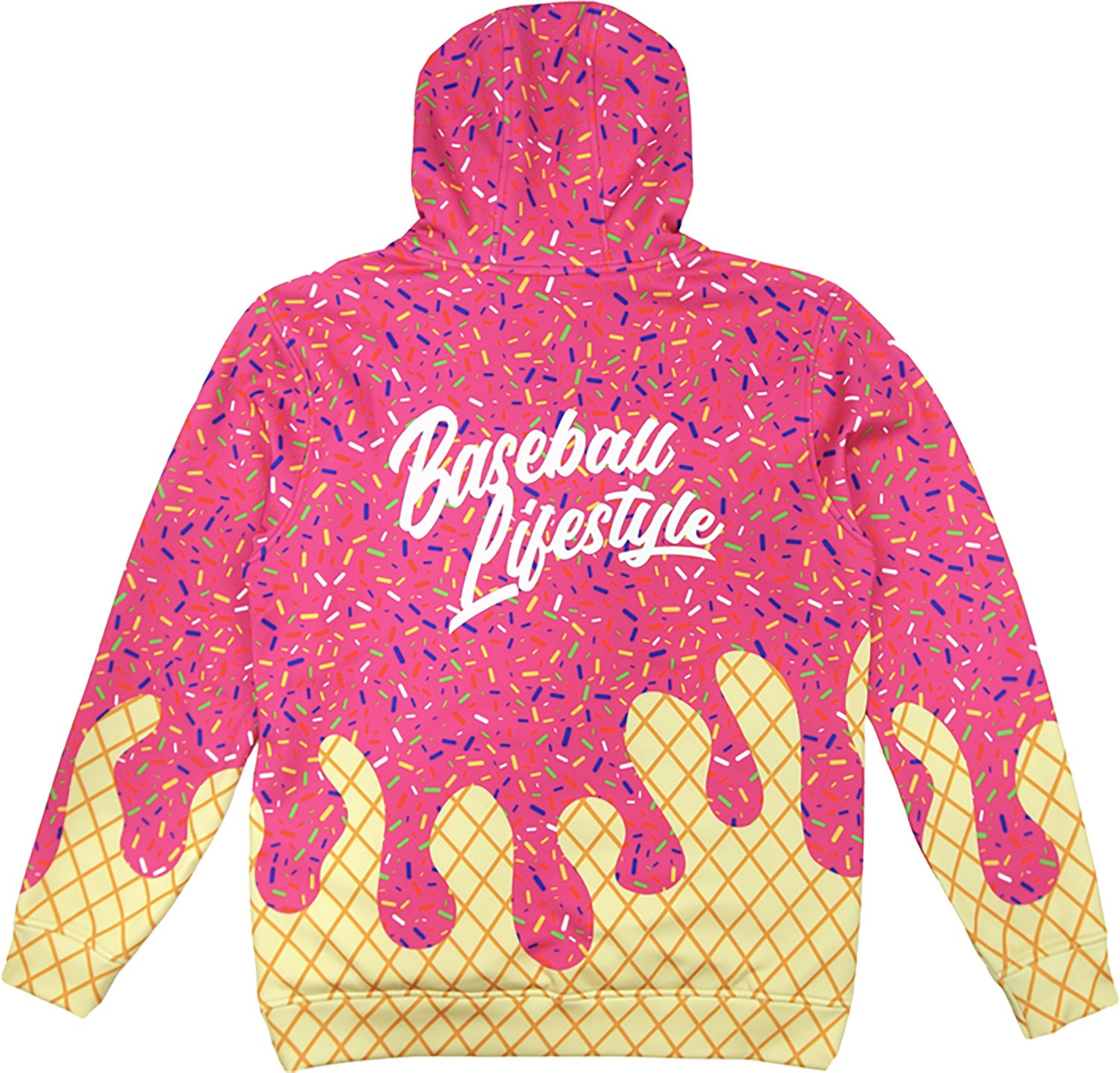 Baseball Lifestyle 101 Adults' Ice Cream Hoodie - view number 2