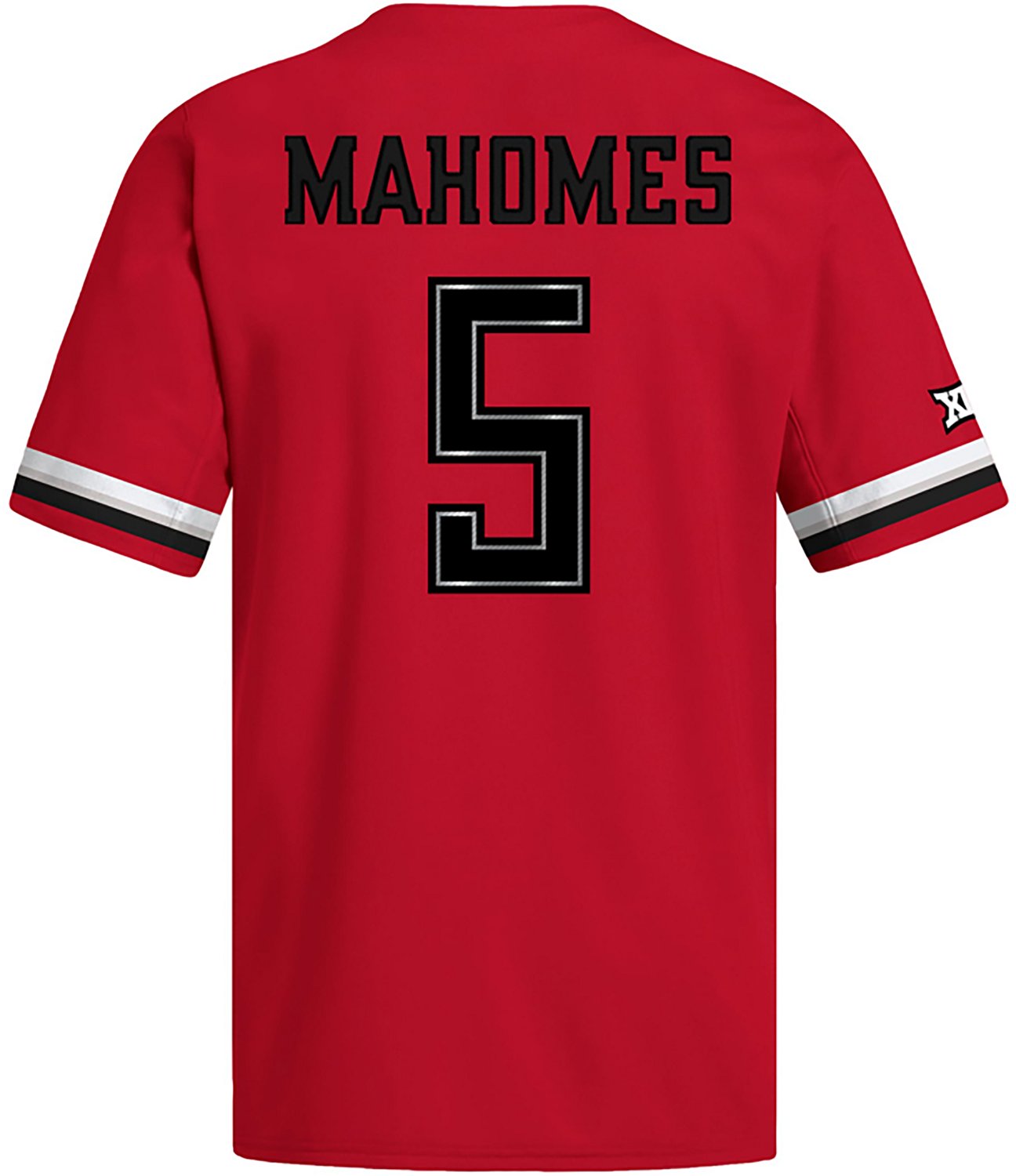 adidas Men's Texas Tech University Patrick Mahomes Strategy Full Button Baseball Jersey - view number 2