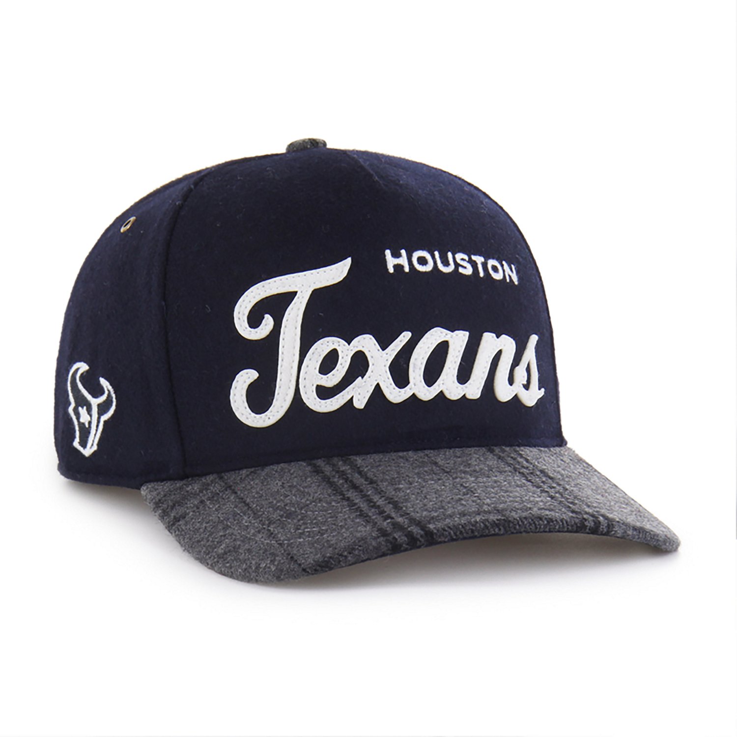 47 Texans Windowpane Plaid Script Hitch Cap - view number 2