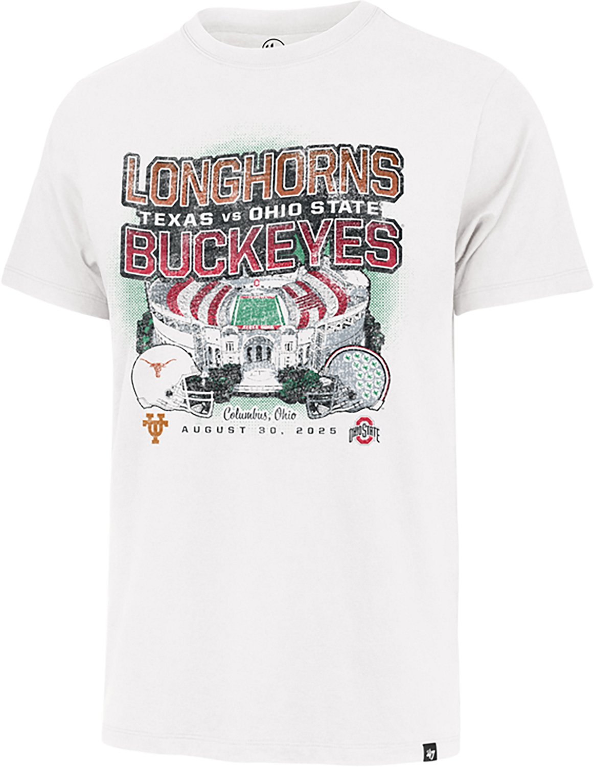 '47 Men's Texas Longhorns vs Ohio State Buckeyes Dueling Matchup Franklin Short Sleeve T-shirt - view number 2