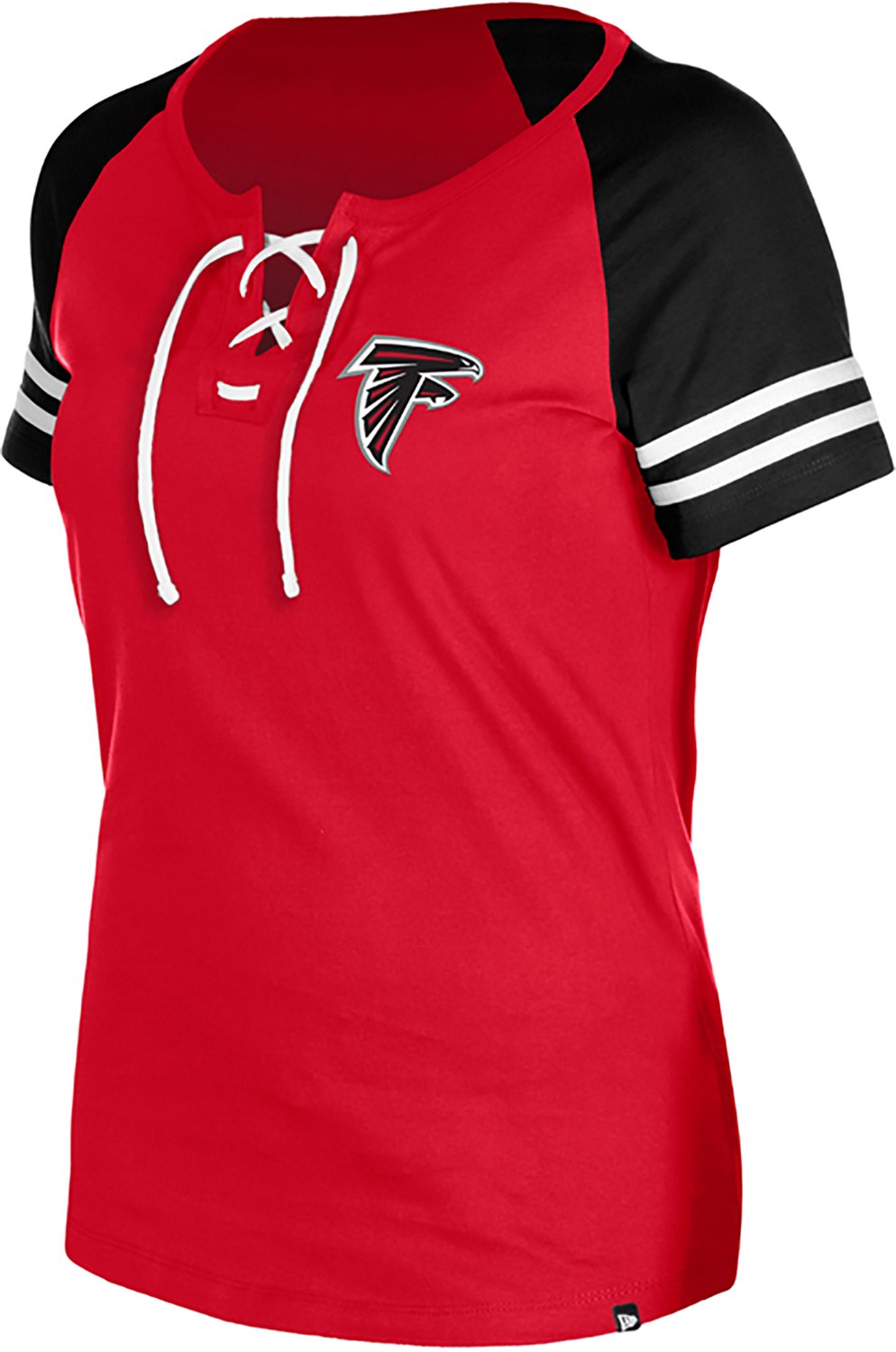 New Era Women's Atlanta Falcons Notch Neck Short Sleeve T-Shirt