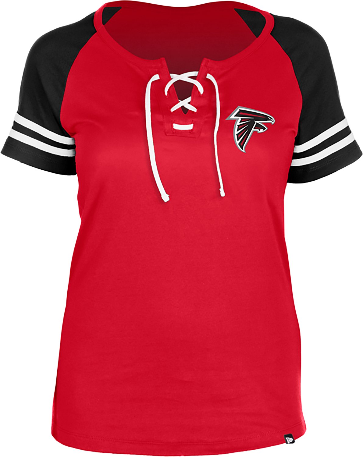 New Era Women's Atlanta Falcons Notch Neck Short Sleeve T-Shirt - view number 2