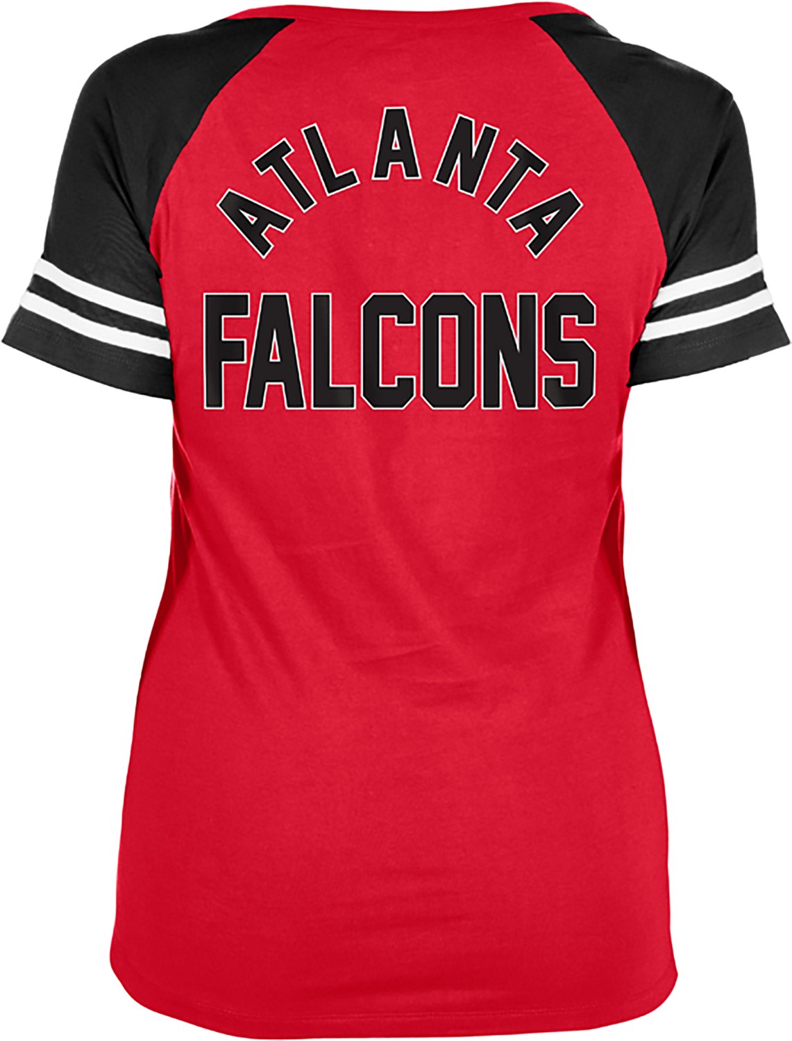 New Era Women's Atlanta Falcons Notch Neck Short Sleeve T-Shirt - view number 3