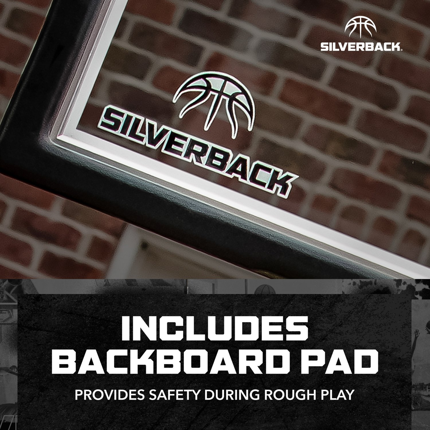 Silverback 54 in Inground Tempered-Glass Basketball Hoop - view number 5