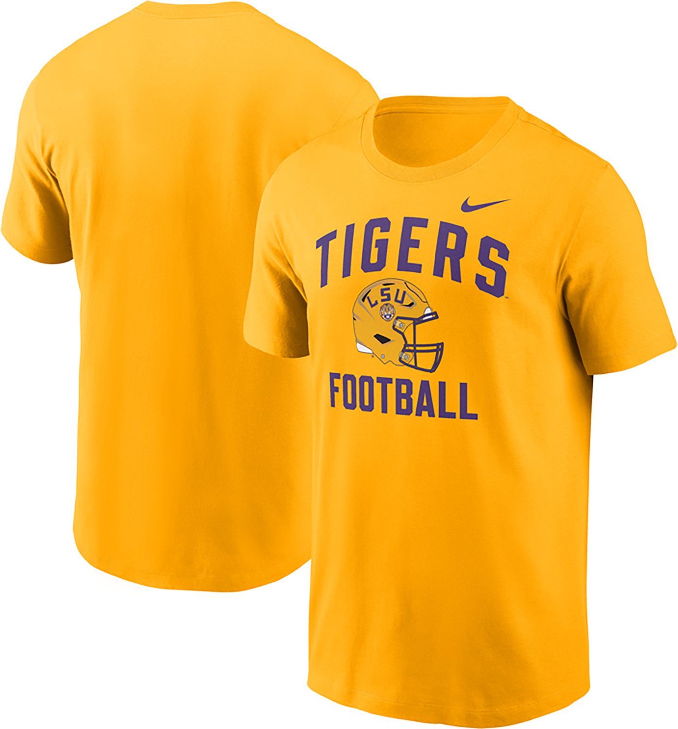 Nike Men's LSU Team Arch Football Helmet Cotton T-shirt - view number 3
