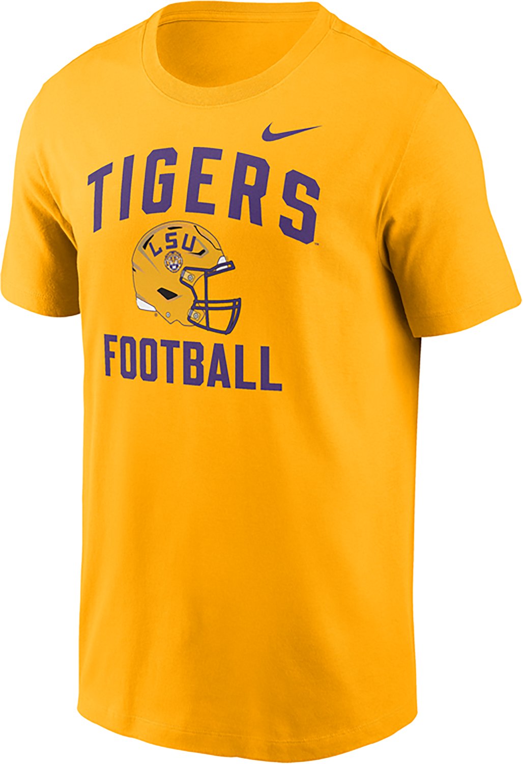 Nike Men's LSU Team Arch Football Helmet Cotton T-shirt - view number 4