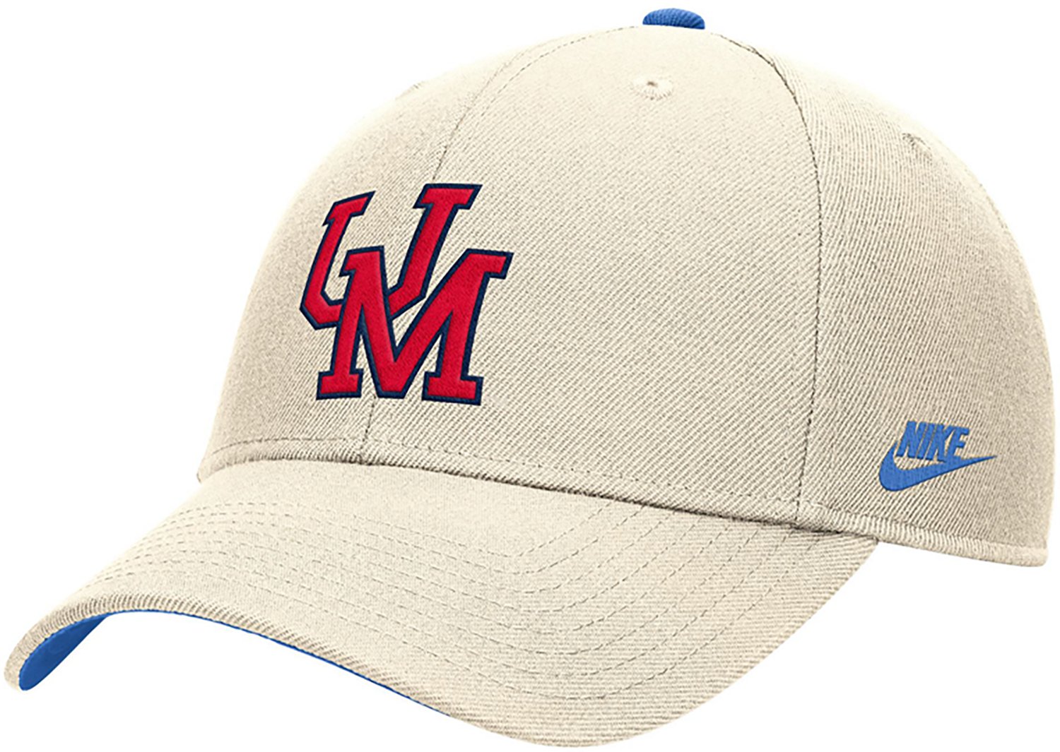 Nike Men's Ole Miss Natural Mascot Structured Adjustable Cap - view number 1