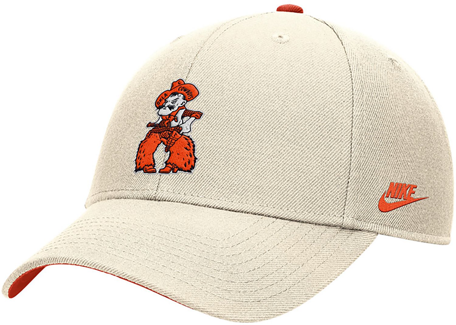 Nike Men's Oklahoma State Natural Mascot Structured Adjustable Cap