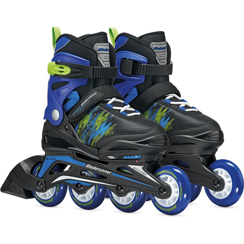 Rollerblade Boy's Phoenix Adjustable Fitness Inline Skate, Boys', Size 5-8, Black/Blue