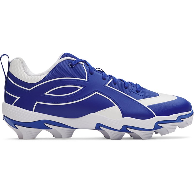 Under Armour Leadoff Icon RM Baseball Cleats, Size 10, Royal/White