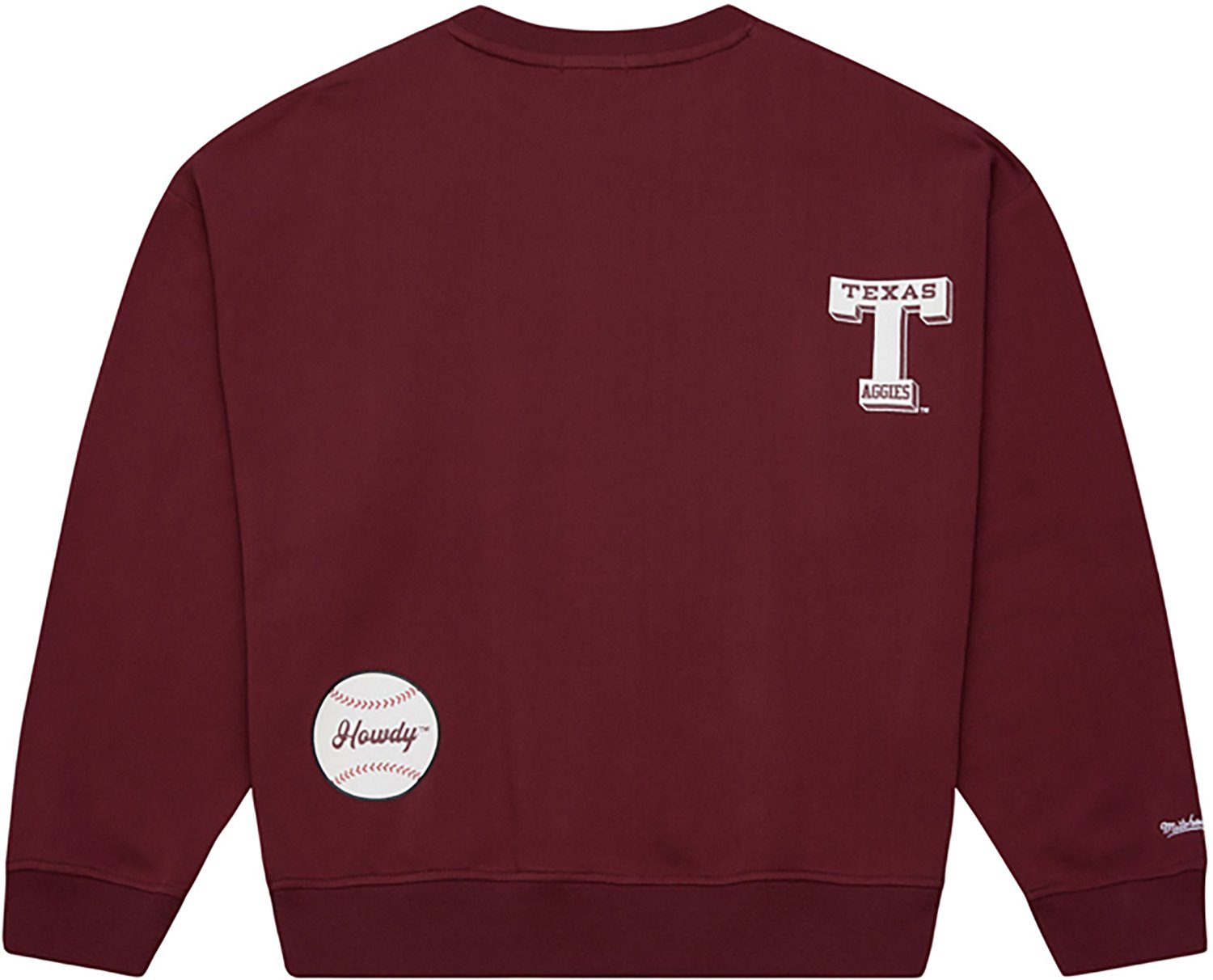 Mitchell & Ness Women's Texas A&M Aggies 4 Hit Long Sleeve Crewneck T-shirt - view number 2