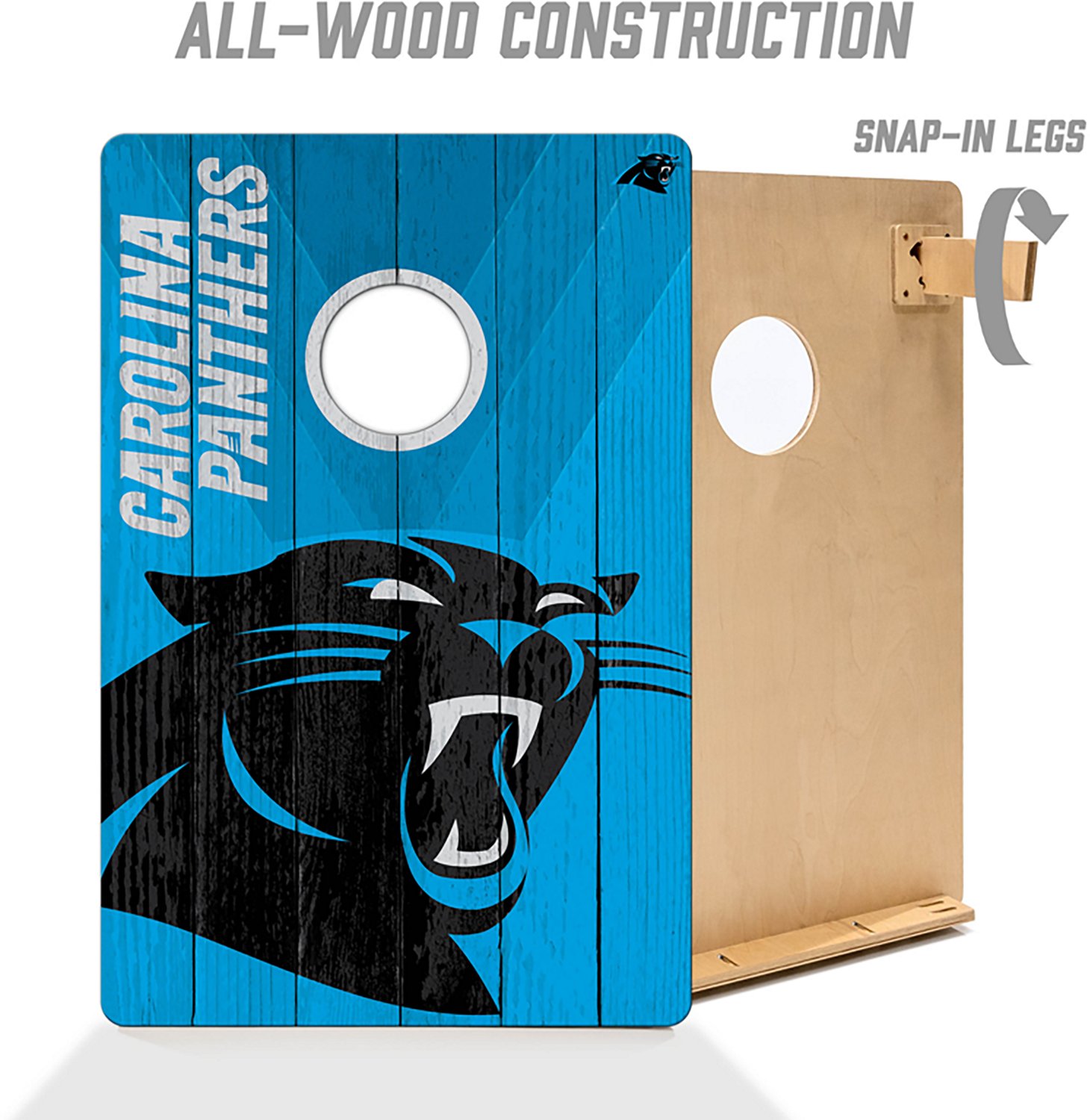 YouTheFan Carolina Panthers 2' x 3' Cornhole Game - view number 2