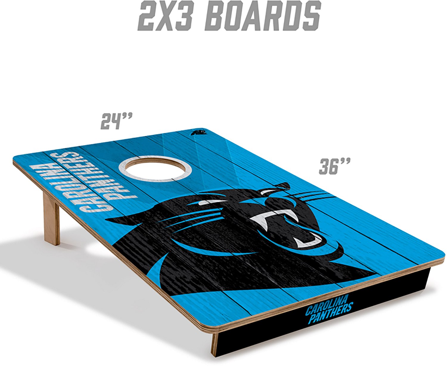 YouTheFan Carolina Panthers 2' x 3' Cornhole Game - view number 5