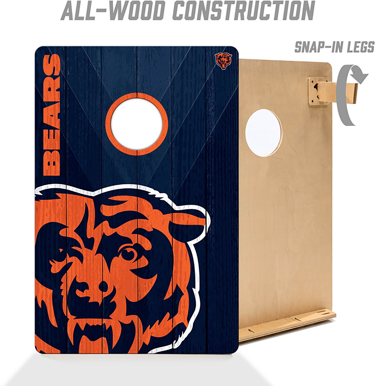 YouTheFan Chicago Bears 2' x 3' Cornhole Game - view number 2