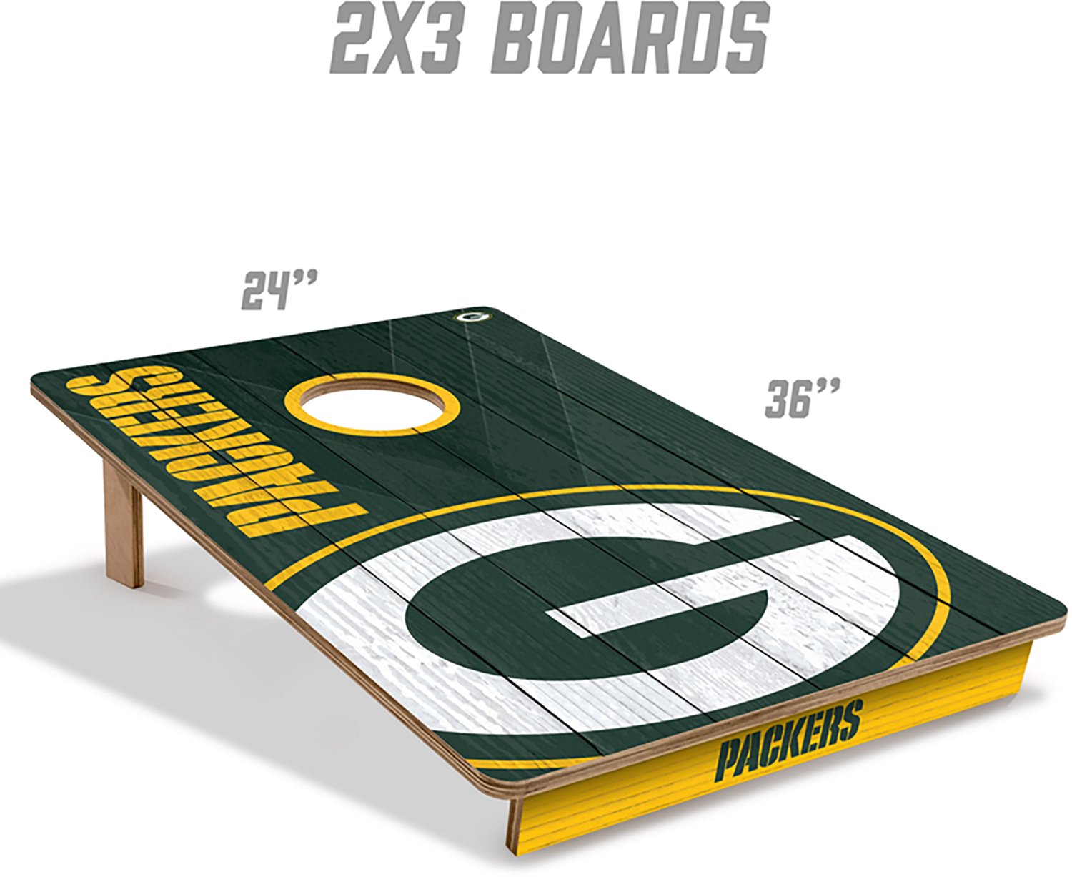 YouTheFan Green Bay Packers 2' x 3' Cornhole Game - view number 5