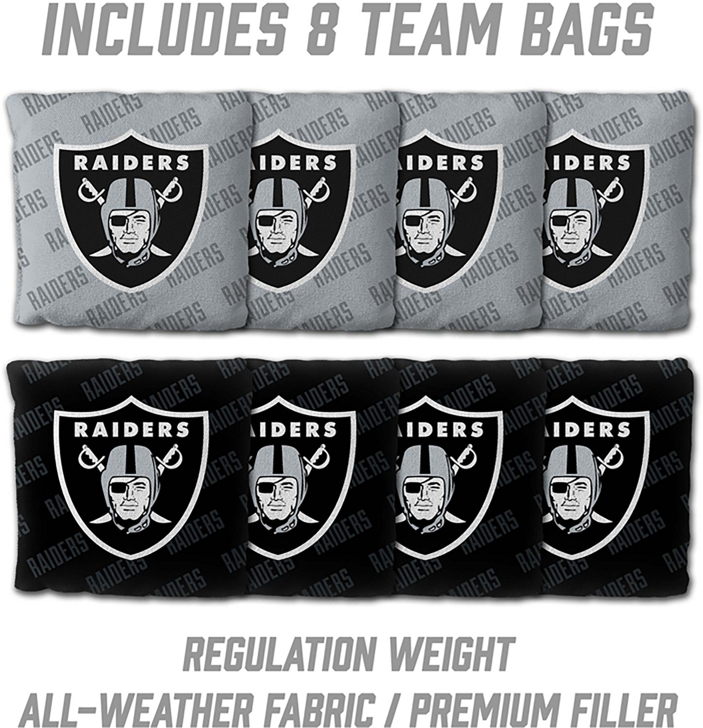 YouTheFan Las Vegas Raiders 2' x 3' Cornhole Game - view number 4