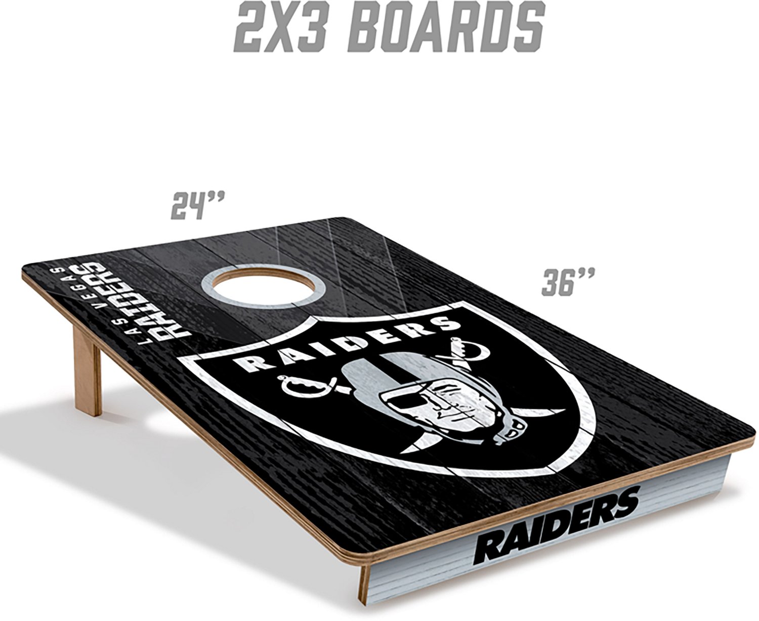 YouTheFan Las Vegas Raiders 2' x 3' Cornhole Game - view number 5