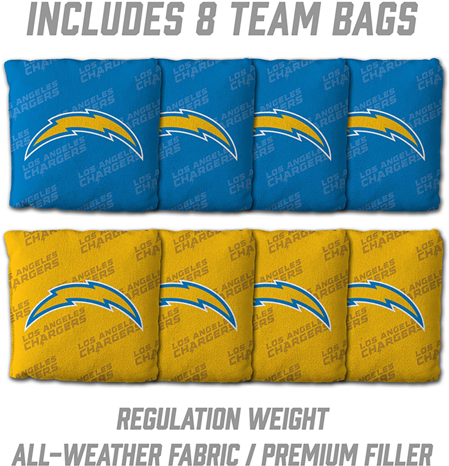 YouTheFan Los Angeles Chargers 2' x 3' Cornhole Game - view number 4