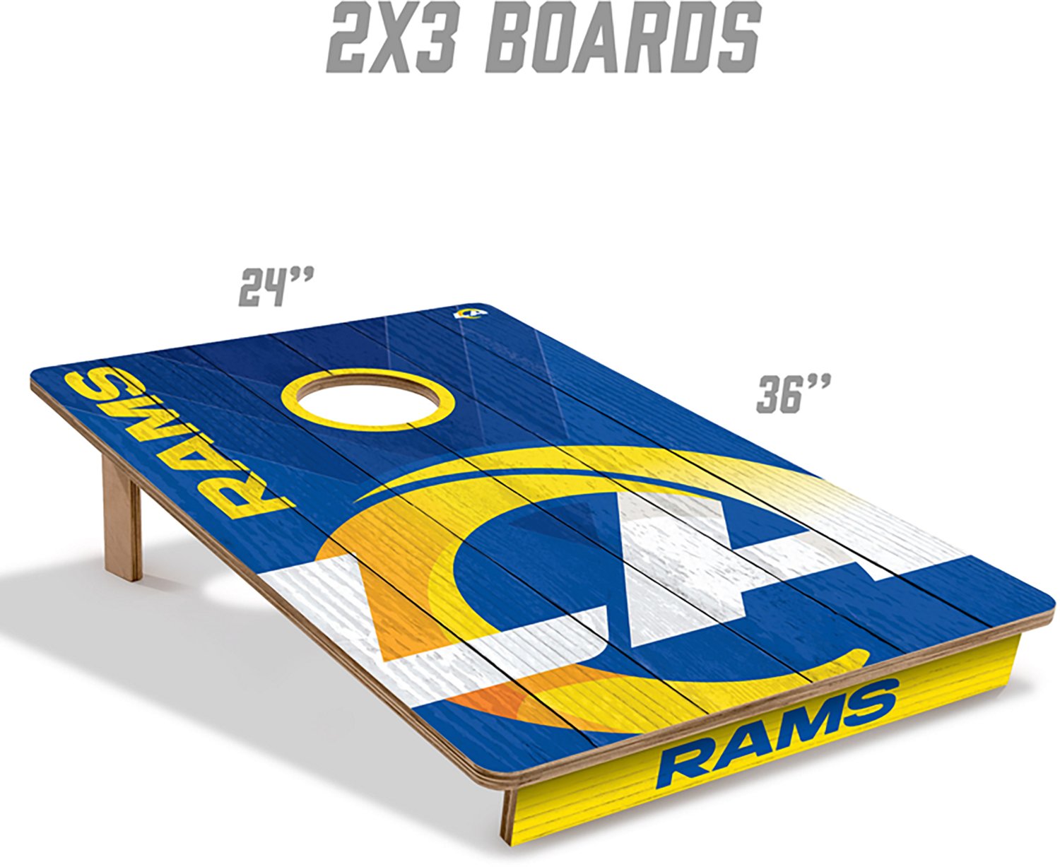 YouTheFan Los Angeles Rams 2' x 3' Cornhole Game - view number 5