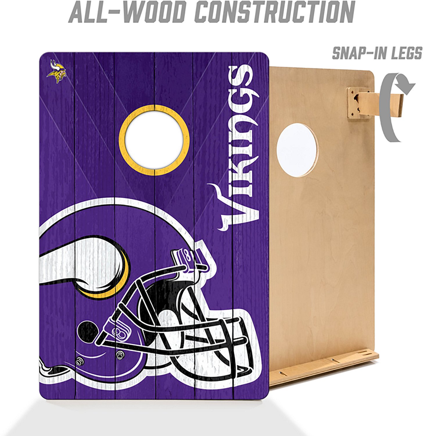 YouTheFan Minnesota Vikings 2' x 3' Cornhole Game - view number 2