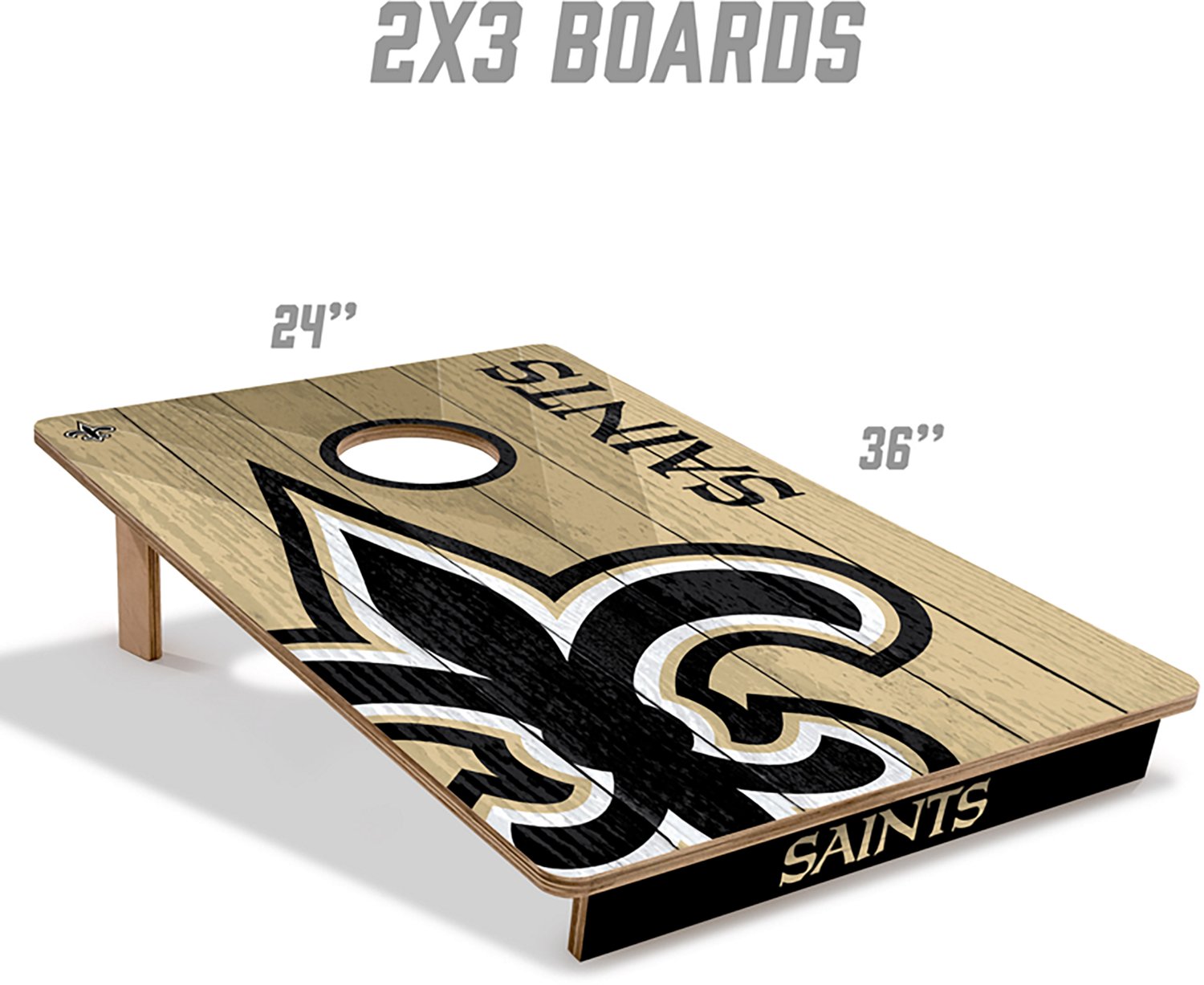 YouTheFan New Orleans Saints 2' x 3' Cornhole Game - view number 5
