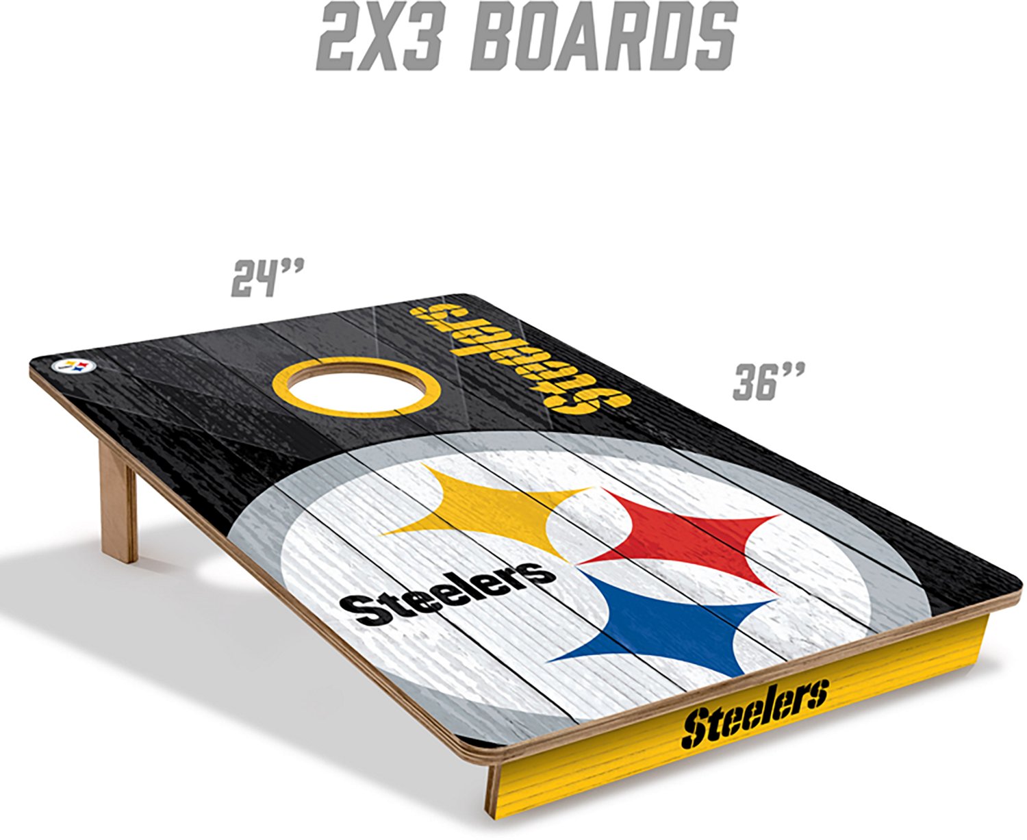 YouTheFan Pittsburgh Steelers 2' x 3' Cornhole Game - view number 5