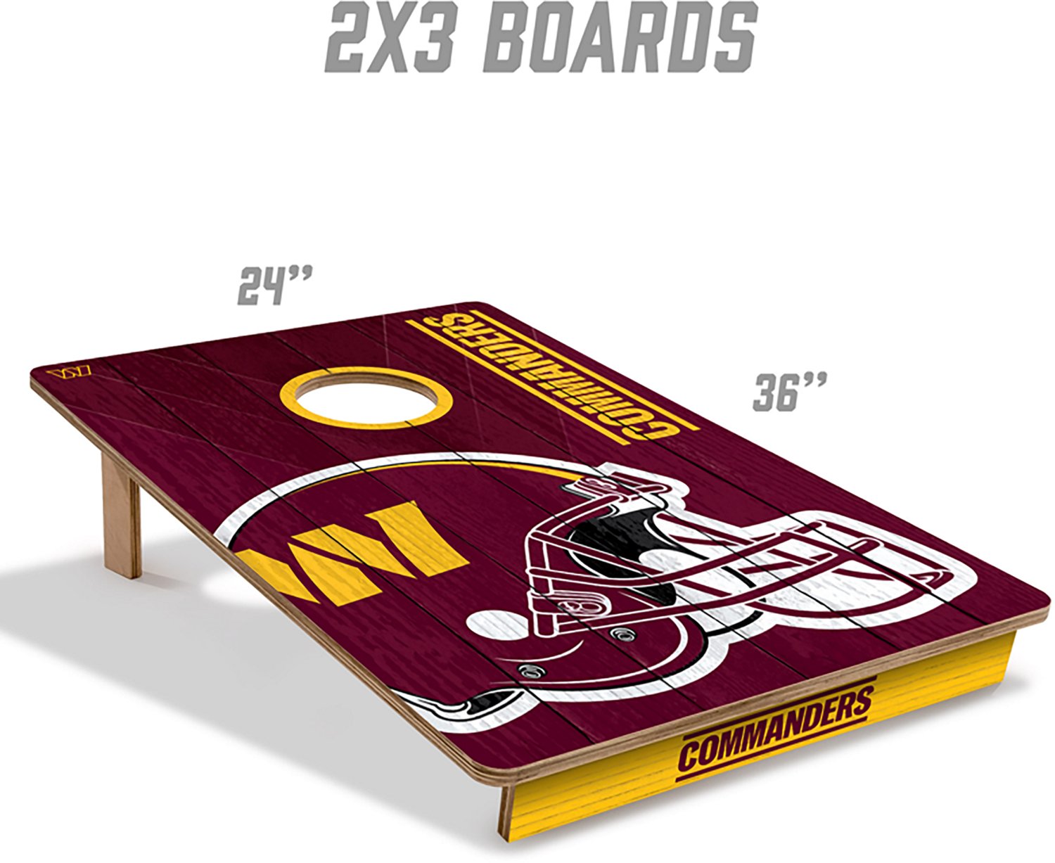 YouTheFan Washington Commanders 2' x 3' Cornhole Game - view number 5