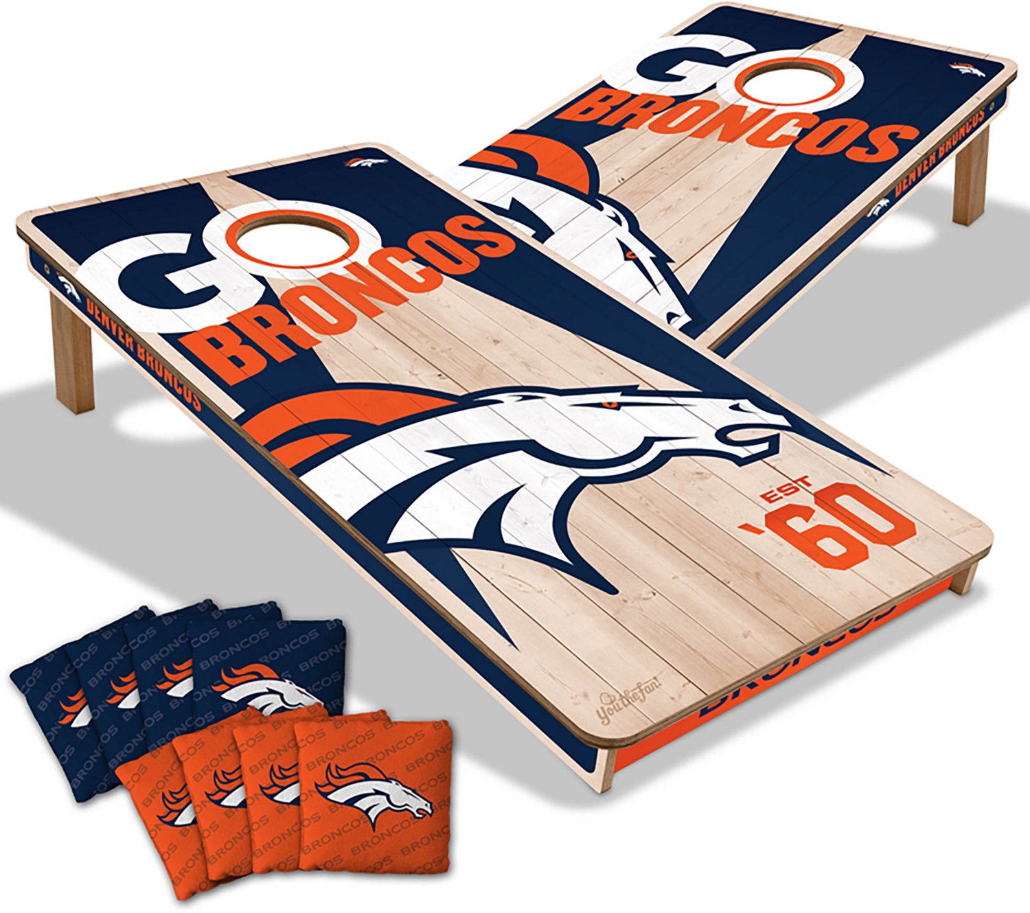 YouTheFan Denver Broncos Cornhole Set