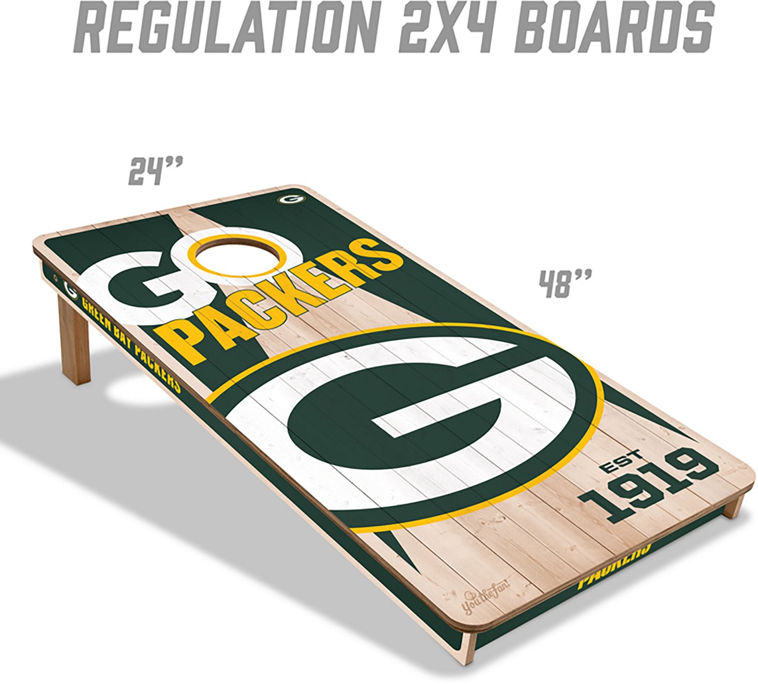 YouTheFan Green Bay Packers Cornhole Set - view number 5