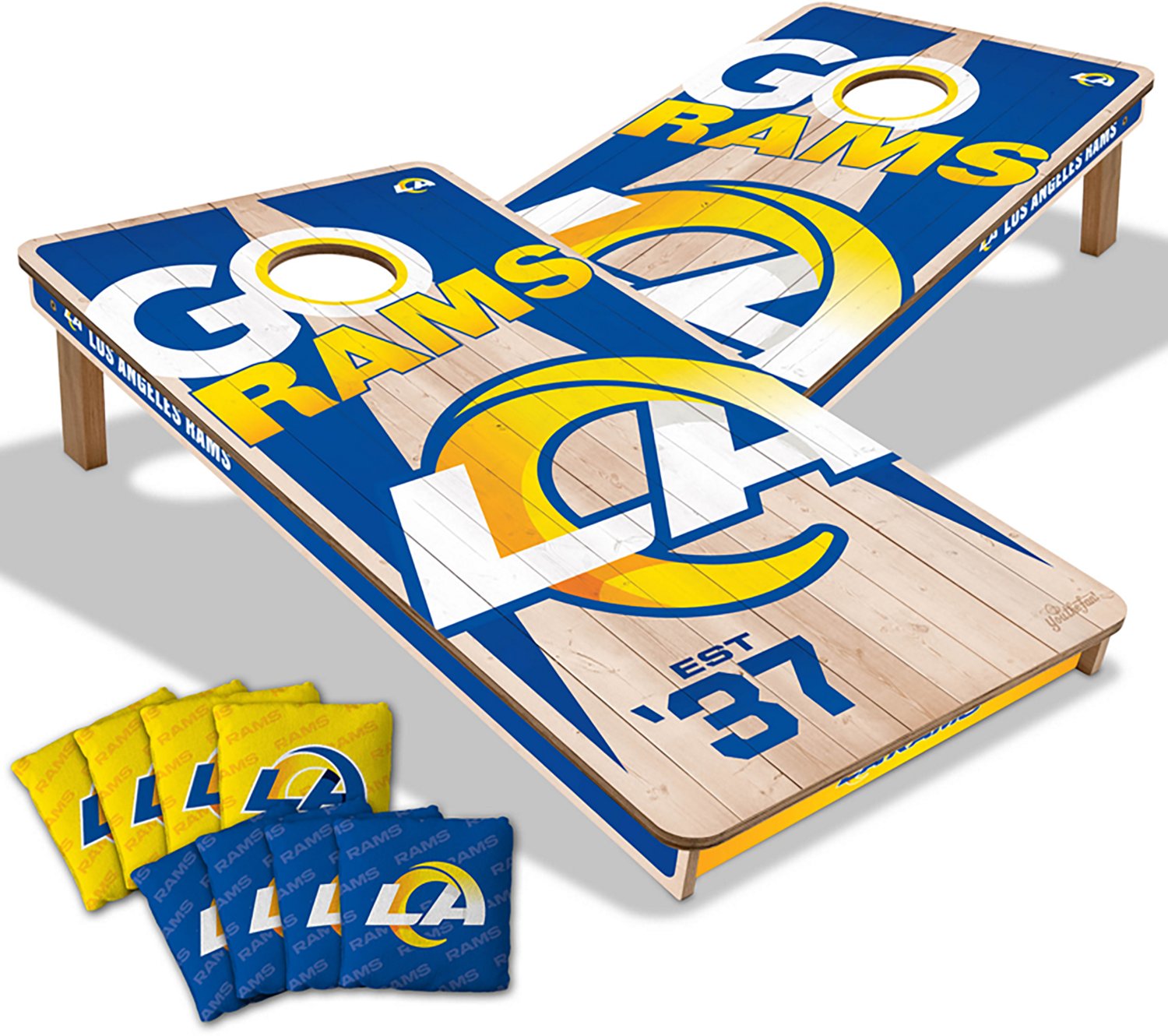 YouTheFan Los Angeles Rams Cornhole Set