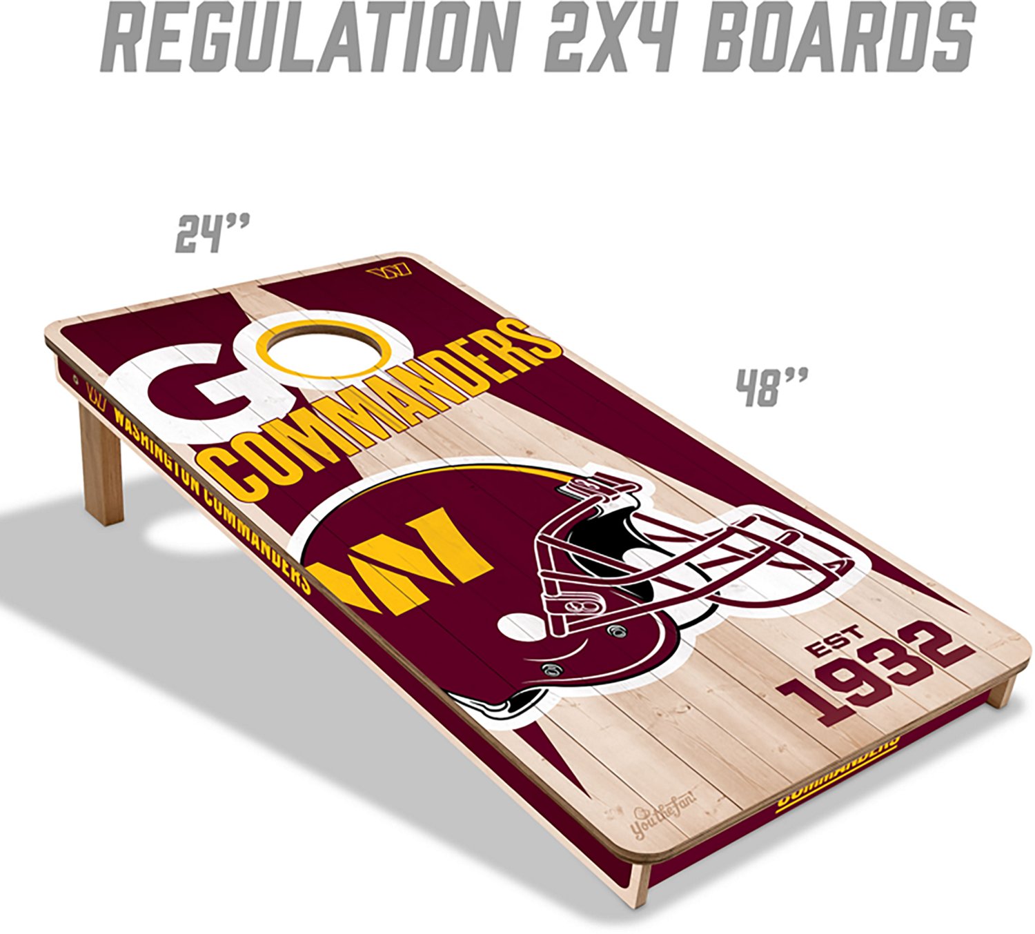 YouTheFan Washington Commanders Cornhole Set - view number 5