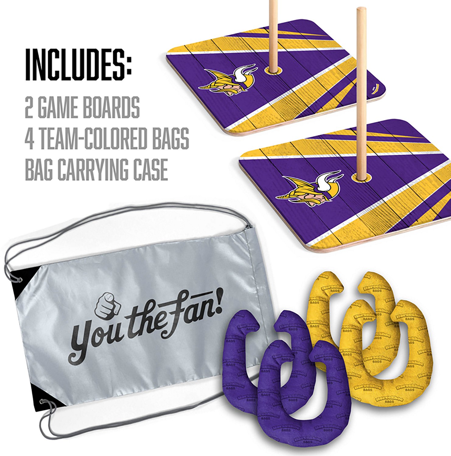 YouTheFan Minnesota Vikings Horseshoe Bags - view number 2