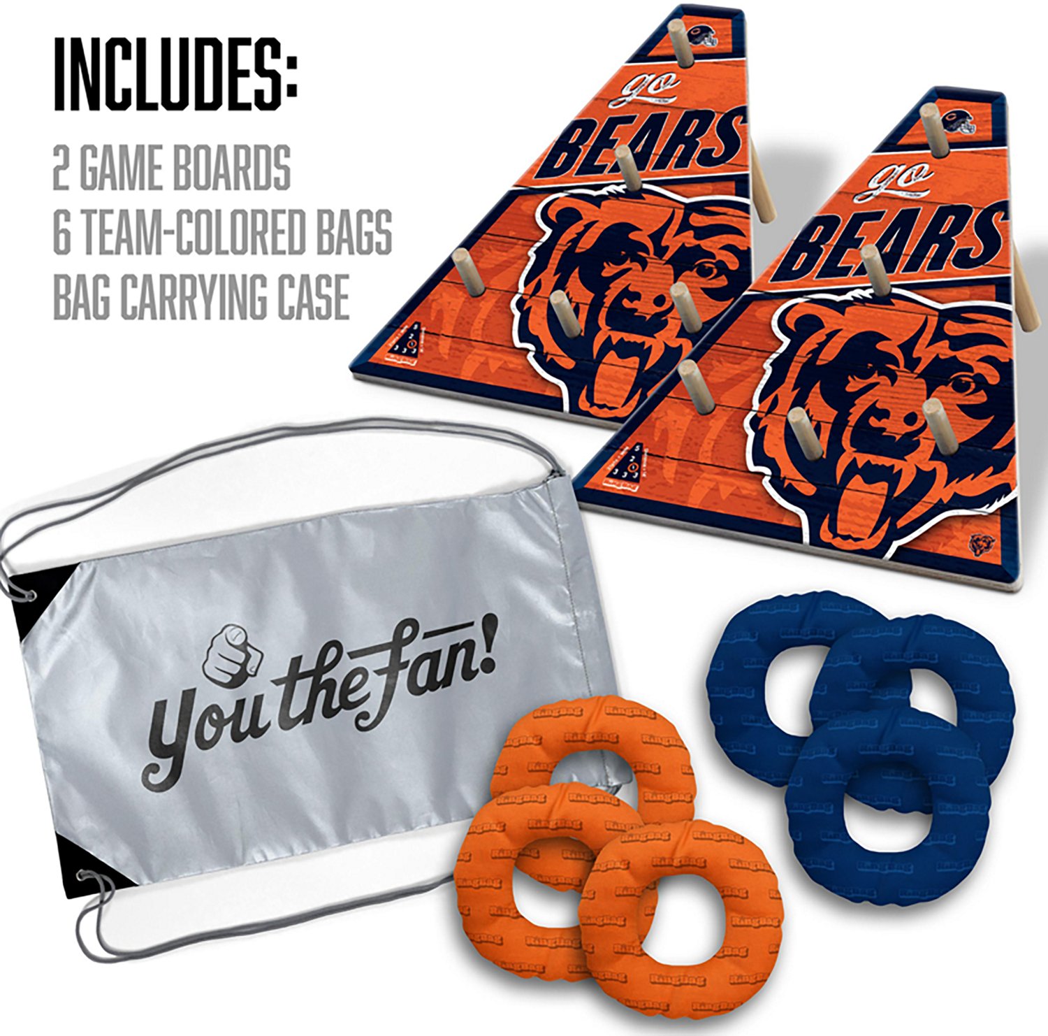 YouTheFan Chicago Bears RingBag Cornhole Game - view number 2