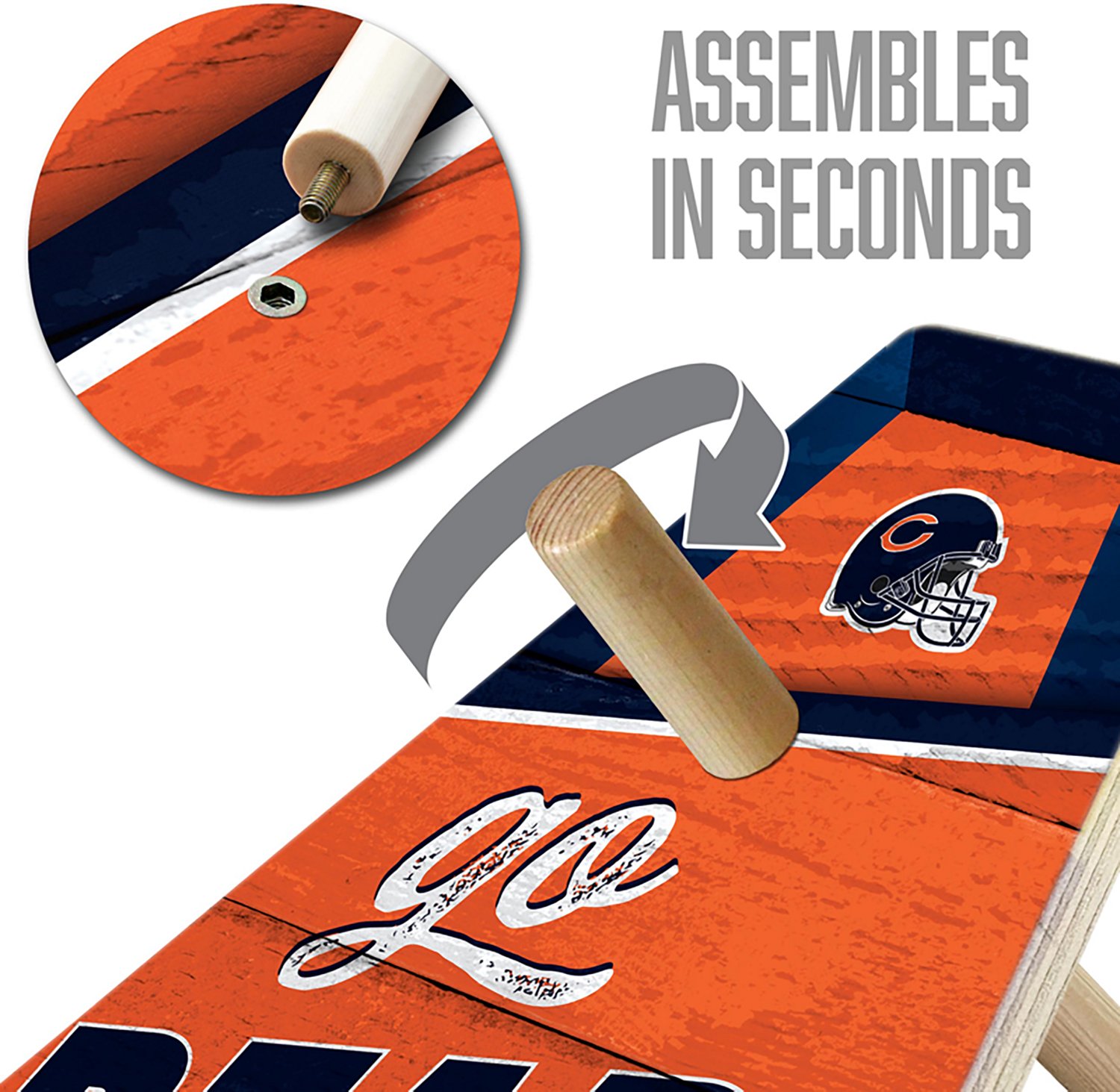 YouTheFan Chicago Bears RingBag Cornhole Game - view number 4