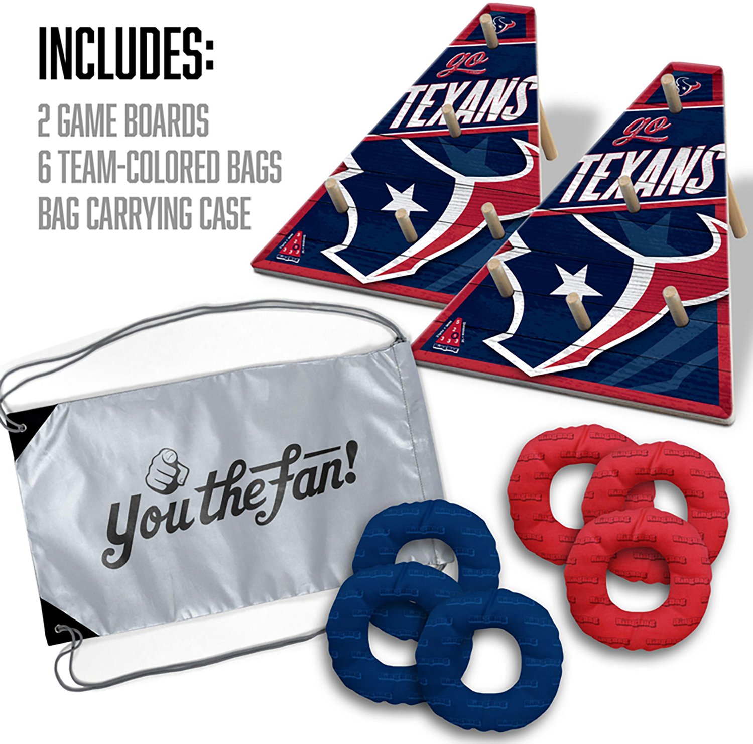 YouTheFan Houston Texans RingBag Cornhole Game - view number 2