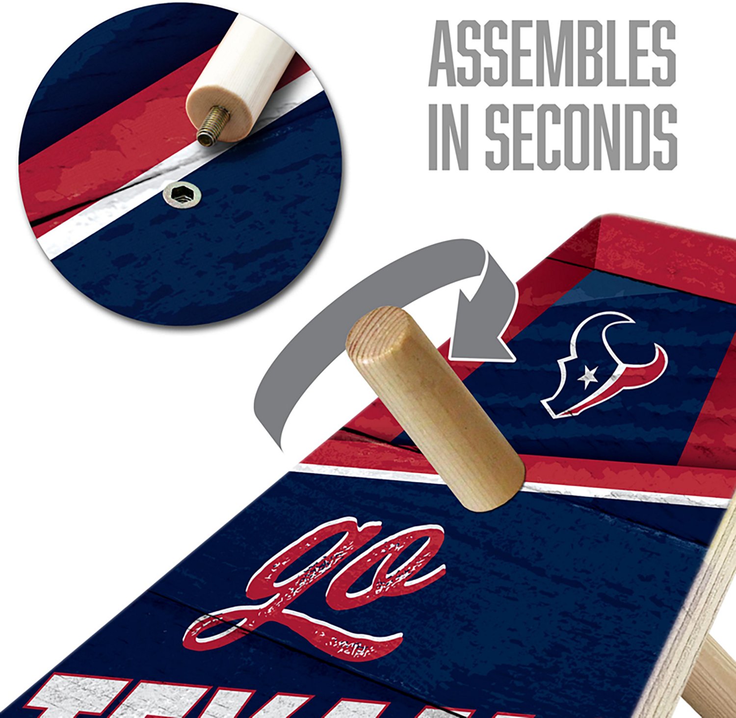 YouTheFan Houston Texans RingBag Cornhole Game - view number 4