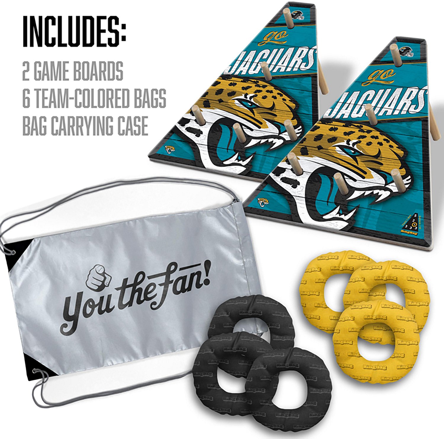 YouTheFan Jacksonville Jaguars RingBag Cornhole Game - view number 2