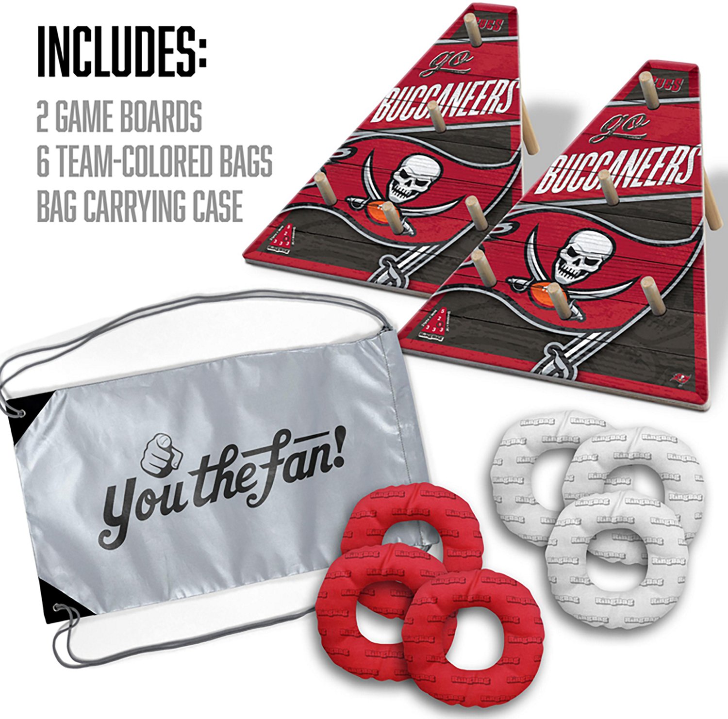 YouTheFan Tampa Bay Buccaneers RingBag Cornhole Game - view number 2