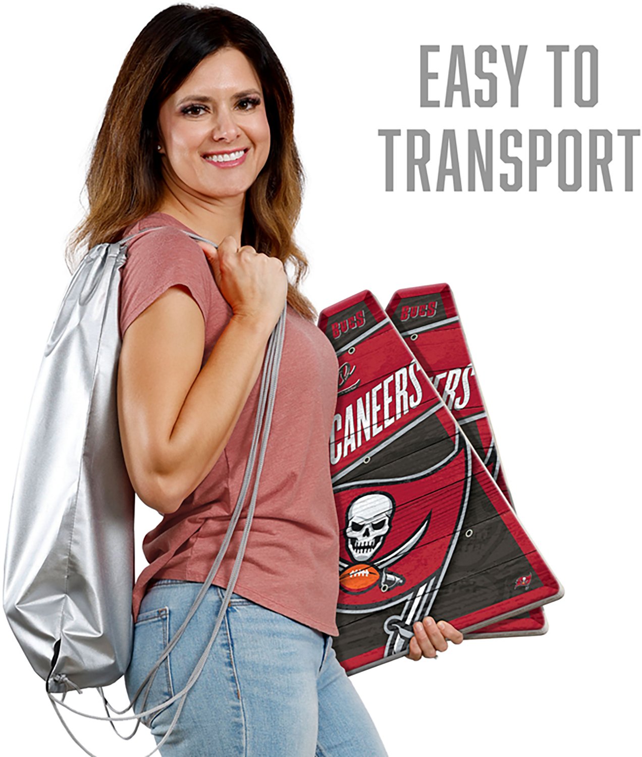 YouTheFan Tampa Bay Buccaneers RingBag Cornhole Game - view number 5