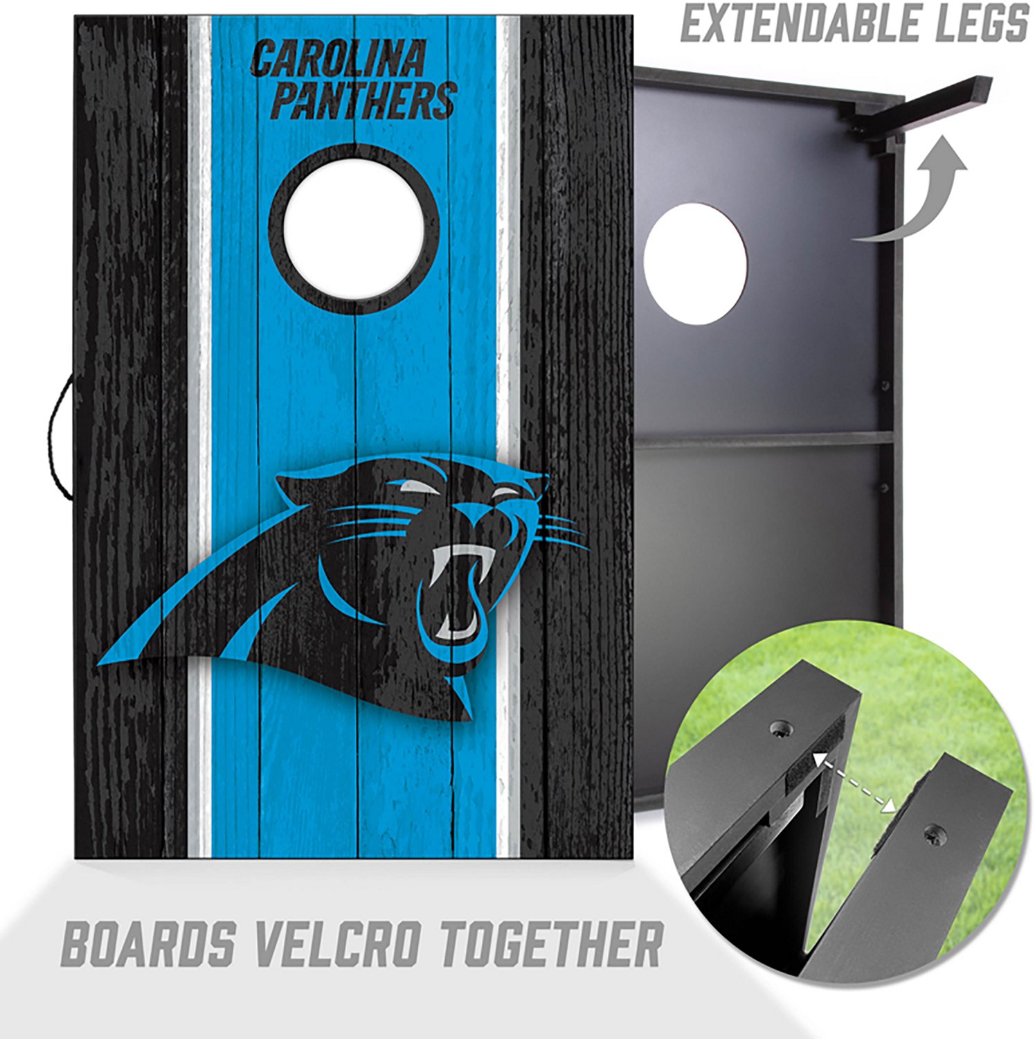YouTheFan Carolina Panthers Cornhole Set - view number 2