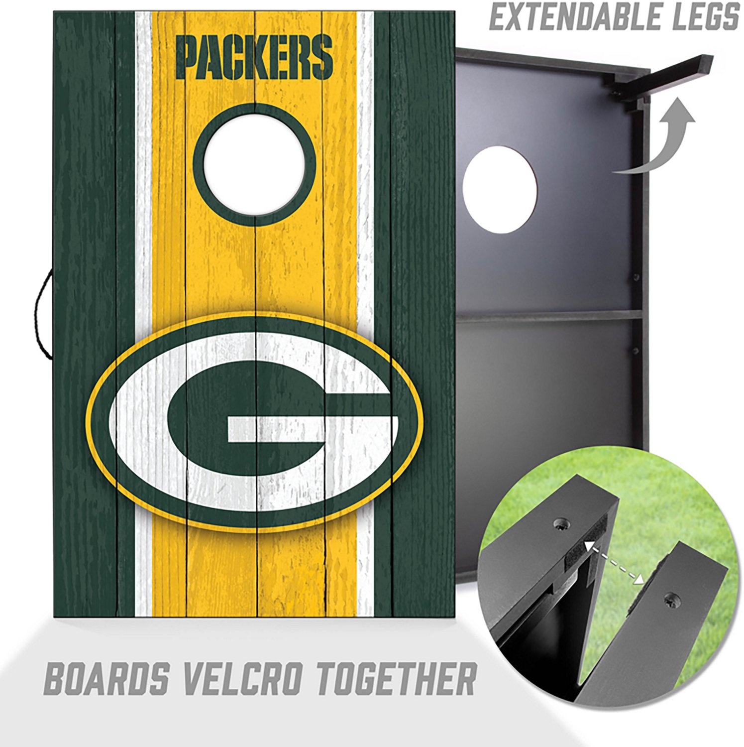 YouTheFan Green Bay Packers Cornhole Set - view number 2