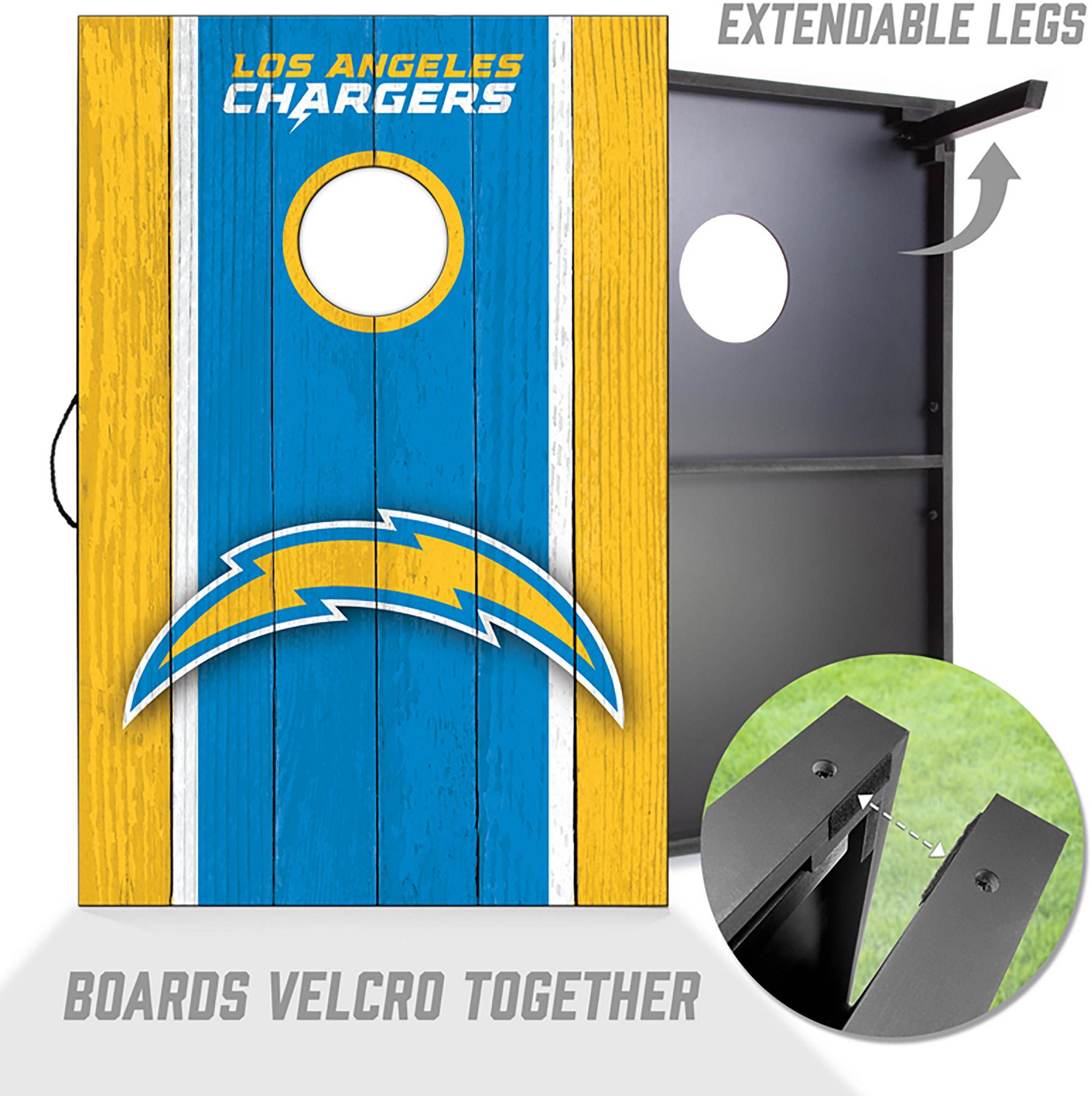 YouTheFan Los Angeles Chargers Cornhole Set - view number 2